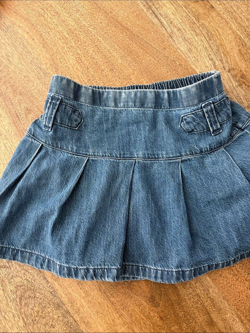 abercrombie kids Denim Pleated Skirt - Blue